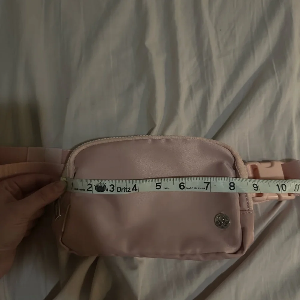 BUNDLE Lululemon Everywhere Belt Bag Black Pink Zip Fanny Pack Purse Logo - Picture 8 of 11